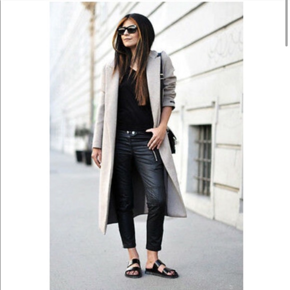 Isabel Marant pour H&M Black Waxed Moto Pants - Picture 3 of 12